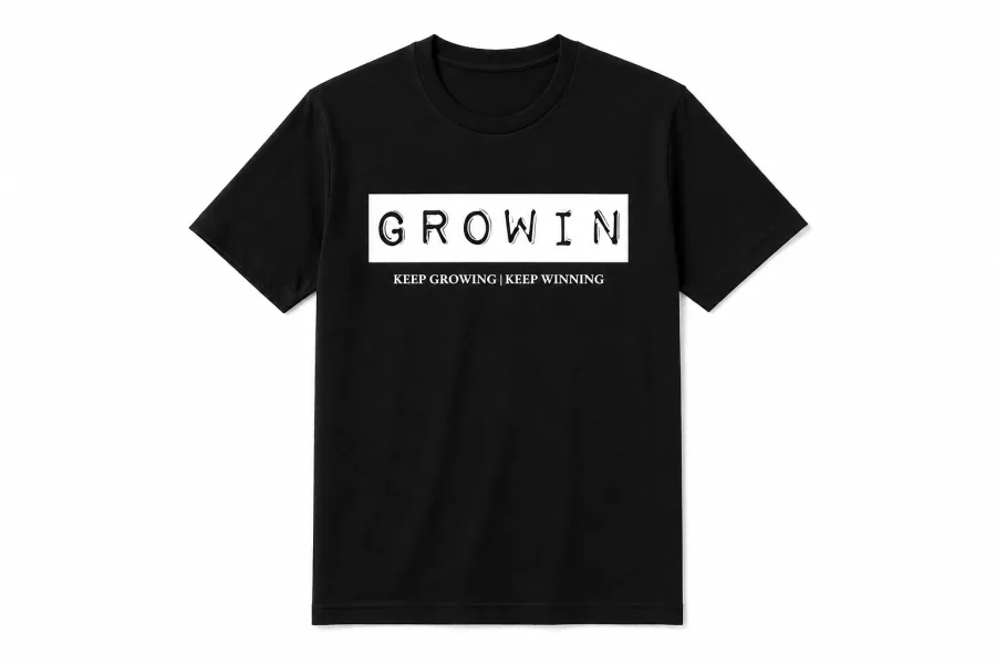Black GROWIN shirt